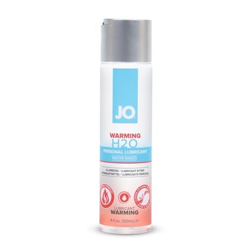 JO H₂O Warming Lube – Water Based Warming Personal Lubricant for Couples & Intimacy – 4 fl oz