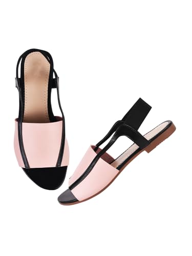 Image of SilverArrow womens Voyaga Flat Sandal, Fashion Sandals with Strap, Suitable for Fusion Outfit