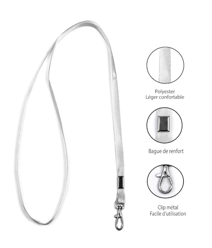 Set di girocollo con clip in metallo, cordino per