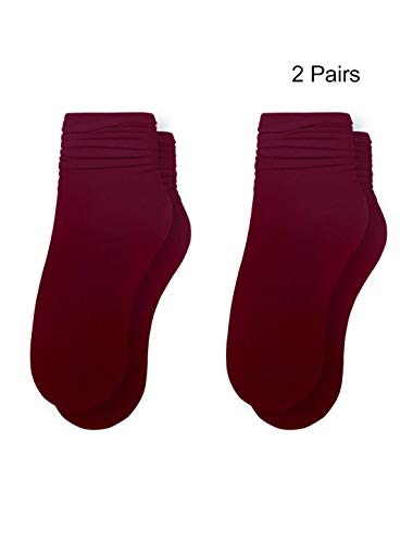 Image of uxcell Women Elastic Selvedge Cuffs Sheer Nylon Crew Socks 2 Pairs