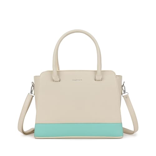 Image of Fastrack Satchelplay Handbag| Faux-Leather Women's Bag | Structured Bag with Top Handles & Adjustable Strap | Office, College & Casual Daily Use