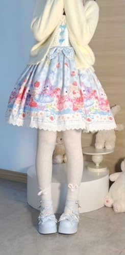 Women's Bow Mary Jane Shoes Thick Platform Sole Cross Ankle Strap Cute Lolita Style Shoes for Cosplay Kawaii Fashion4