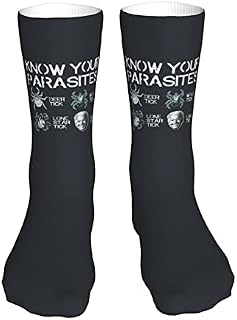 883 Compression Socks Know Your Parasites Tick Biden Crew Socks Soft Calf Socks Comfort Sports Socks For Hiking Jogging Walking 40cm