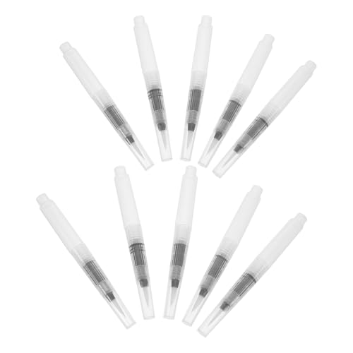 UTHCLO Juego de 10 Rotuladores de Acuarela Recargables Punta Fina 120 Mm, Bolígrafos de Agua para Pintura Gouache y Caligrafía, Pinceles de Arte Portátiles para Principiantes