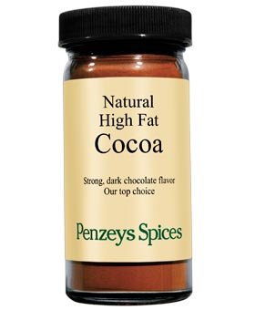 Natural Cocoa Powder By Penzeys Spices 2.1 oz 1/2 cup jar Pack of 1