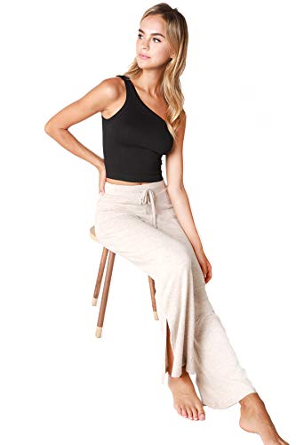 NIKIBIKI Women Seamless Solid One Shoulder Crop Top, Made in U.S.A, One Size3