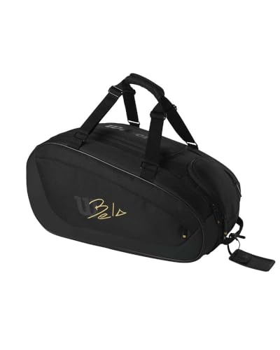 Wilson Bela Unisex Adult Racket Bag Black 23.5 x 12 x 12/60 x 31 x 31 cm