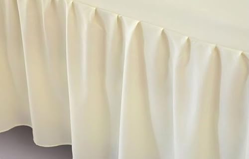 Volants de lit 200x220 cm avec taies beige en polyester - 5