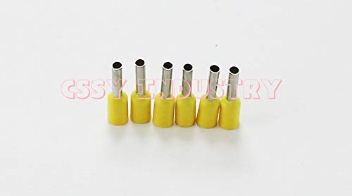 Davitu 2017 1000pcs/lot E4012 Bootlace cooper Ferrules kit Wire Crimp Connector Insulated Cord Pin End Terminal 8 color - (Color: grey E4012 1000PCS)