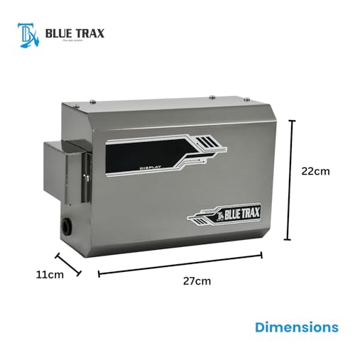 Image of BLUETRAX 5 KVA 4000W Copper Voltage Stabilizer | 170V-270V | Hanging | Automatic Digital | for 2 Ton AC & 2HP Pump | ISI Certified | 10 Years Warranty | Grey