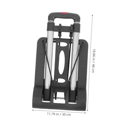 Carretilla plegable portátil con mango telescópico ajustable miniatura 5