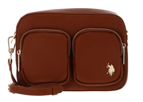 Sac à épaule U.S. Polo Assn. Mansion Crossbody Bag avec poches multiples marron brun