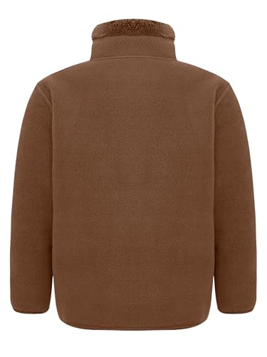 Hansber Kids Girls Boys Zipper Closure Winter Coat Long Sleeve Warm Outerwear Casual Sherpa Fleece Jacket2