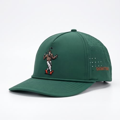 SHANKITGOLF Funny Golf Hat for Men - Sasquatch Snapback Golf Cap (Green)