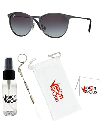 Ray-Ban RB3539 Erika Metal Sunglasses + Vision Group Accessories Bundle2