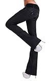 Modische Bootcut-Jeans aus anschmiegsamen Stretch-Gewebe mit modischer Wetlook-Beschichtung
