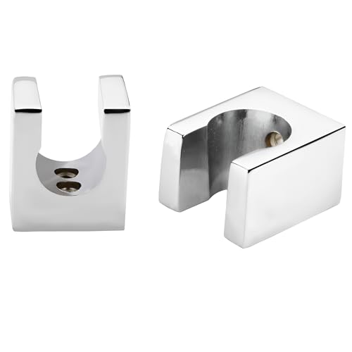 Image of Health Faucet Wall Hook Stand /Hook /Bracket Made with Aluminum (Solid Metal) for Health Faucet and Hand Shower Silver /Chrome (Pack of 1)