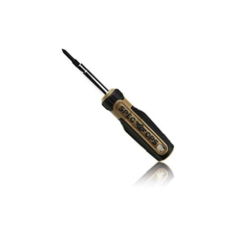 Spec Ops SPEC-S6IN1 Tools Multi Screwdriver, 6-in-1, Magnetized Double-Sided Bits, Cr-Mo Steel Shaft Cover