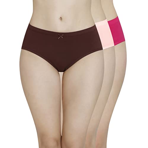 Image of Amante Inner Elastic Cotton Hipster Panty Pack- Pack of 3