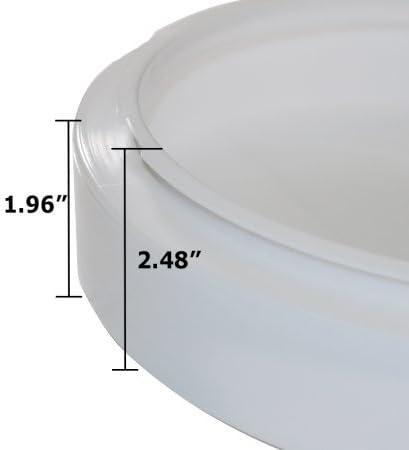 Beam Lighting 11in White Round Acrylic Drum Style Cover/Lens for Fixture with 8in Circline Bulb