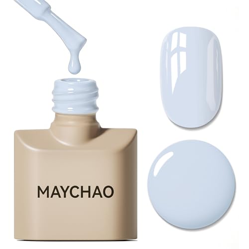MAYCHAO 15ML Blue Gel Nail Polish 1Pc Baby Blue Gel Polish Soak O...