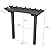 Vita Charcoal Grey Wildwood Cedar Two Post Arbor, 72 inch W x 90 inch H, FSC, Gray, VA68896