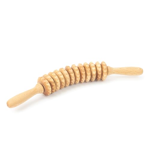 Tuuli Accessories Anti Cellulite Massage Roller Tool Massager Maderotherapy Wood
