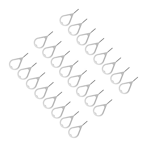 SHINEOFI 100pièces Aiguille Sim Acier Inoxydable Broche Éjection pour Téléphone Portable Outil Éjection Sim Extracteur De Carte Outil De Retrait De Carte