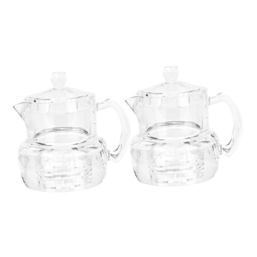 OUNONA 2pcs Acrylic Honey Dispenser Syrup Jar for Maple Syrup No Mess Design for Easy Pouring Container for Honey Jam Liquid Foods Stylish Kitchen Storage