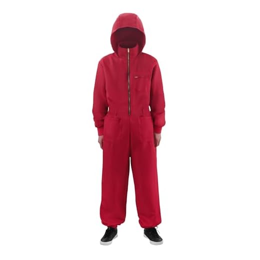 El Fenómeno del Disfraz del Juego del Calamar: Un Éxito de la Cultura Pop 2 ReliBeauty Disfraz de Juego de Halloween Disfraces Overol Rojo para Adulto L