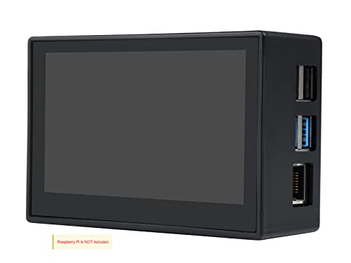 Image of Waveshare 4.3inch Capacitive Touch Display Compatible with Raspberry Pi 4B Comes with Protection Case 800x480 Resolution IPS Wide Angle MIPI DSI Interface