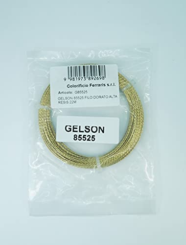 Fil doré GELSON 85525 haute résilience bobine 22 m cordon pour loisir technique