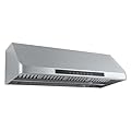 PROLINE 30-Inch Wall Range Hood, Ducted, 1000 CFM, Stainless Steel, LED Lights, LCD Touch Control, ULTRA-QUIET Blower Motor, 4 Speed, 3-Year Warranty, PLJW 101.30