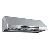 PROLINE 30-Inch Under-Cabinet Range Hood, Ducted, 1000 CFM, Stainless Steel, LED Lights, LCD Touch Control, ULTRA-QUIET Blower Motor, 4 Speed, 3-Year Warranty, PLJW 101.30