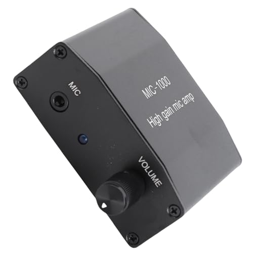 Amplificateur de microphone à gain élevé 1000x avec contrôle ALC automatique et boîtier métal