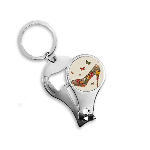 Pince à ongles à motif papillon et talon haut pour pédicure précise