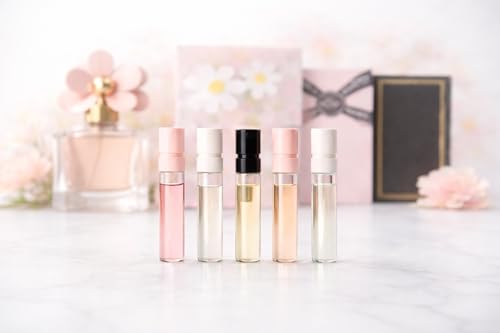 Women’s Perfume Sample Set – 5-Piece Designer Fragrance Discovery Kit, Assorted Mini Vial Sampler for Travel & Daily Wear, Gift Ideas