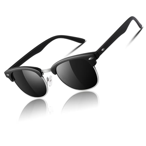 CGID Gafas de sol polarizadas retro medio marco clásico para Hombre y Mujer MJ56