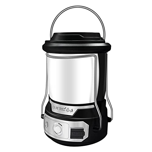 Lampe de camping à LED Comyan 4 modes d'éclairage 5200 mAh rechargeable à piles Lampe de tente à intensité variable portable pour extérieur camping randonnée Cover