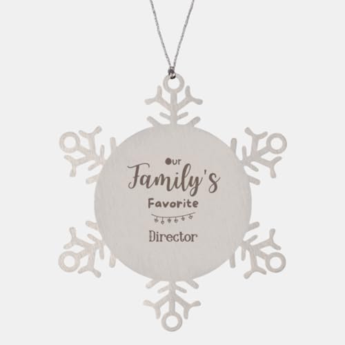 Director Gift, Our Family's Favorite Director, Long-Lasting Metal Ornament, Christmas Tree decore Ornament, Surprise Gift on Christmas Tree, I Love Director