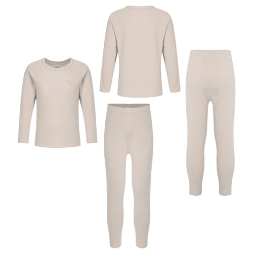 Thermal Underwear Sets for Kids Winter Warm Long Johns Base Layer for Boys Girls Pajamas Set Tops and Bottom