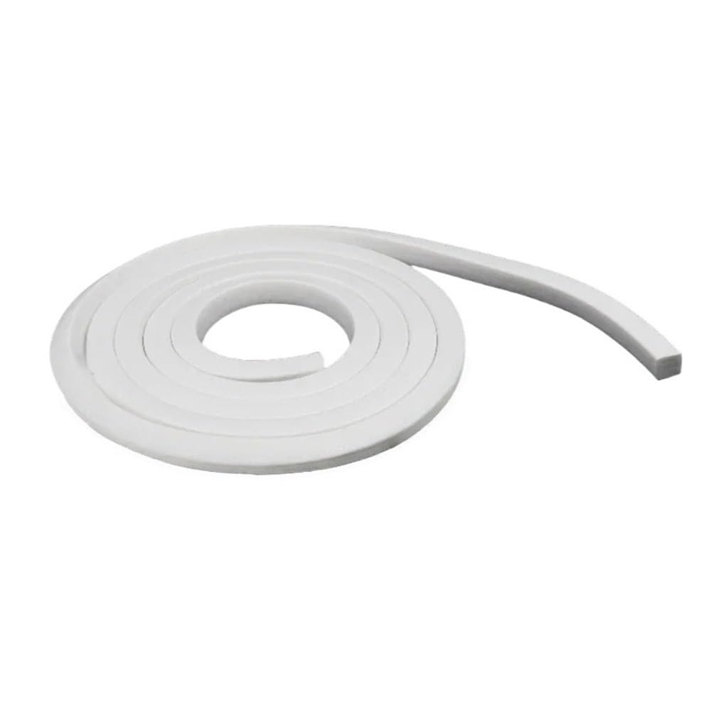 Solid Rubber Ring 1 piece Seal Silicone Sponge Trim Strips, White Doors Windows Gasket Foaming Sealing Strip(5MM*25MM*8M)