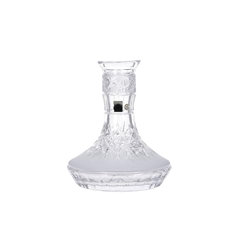 Caesar Crystal Bohemiae Shisha de cristal en diferentes diseños, cristal de repuesto sin rosca para cachimba y hookah (Hoarfrost Down mini)