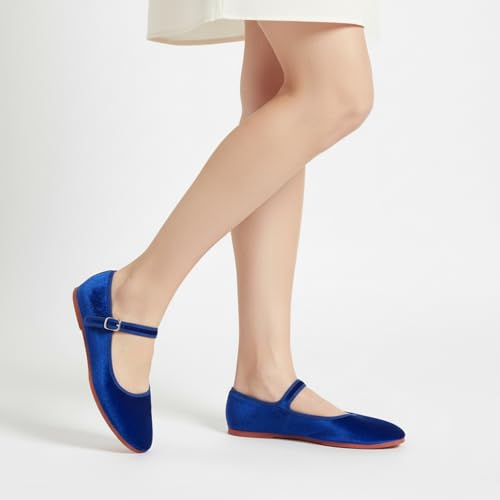 Image of Womens Classic China Flats, Casual China Doll Shoes, Cotton Mary Janes, Chinese Tai Chi Shoes