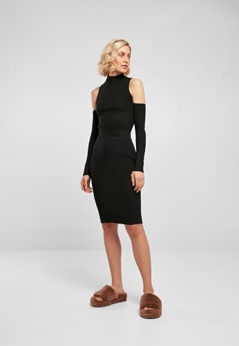 Maglia Maniche Lunghe Di Urban Classics - Ladies Rib Knit Cut Out Sleeve Longsleeve - Xs A Xl - Donna - Nero - 8