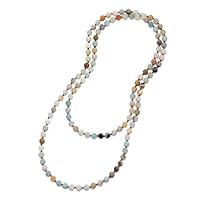 Algopix Similar Product 5 - Long Beaded Necklace 8mm Gemstone