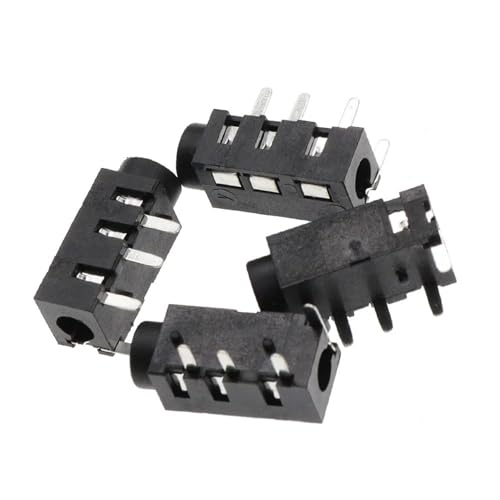 Conectores de audio 3,5 mm PJ320A tipo DIP de 4 pines para PCB 2