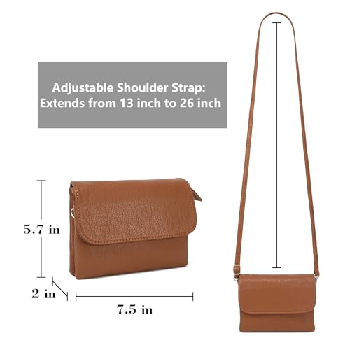 MINICAT Soft Small Leather Crossbody Bags for Women RFID Blocking Travel Purses Handbags Cell Phone Purse2