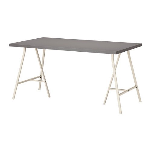 LINNMON (リンモン) LERBERG (レールベリ) デスク Amazon.co.jp: IKEA(イケア) LINNMON LERBERG テーブル グレー