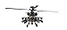 Old Modern Handicrafts Boeing AH-64 Apache Helicopter Model - 1:39 Scale Model Replica - Made from Premium Quality Iron - 18.0L x 17.0W x 9.0H Inches